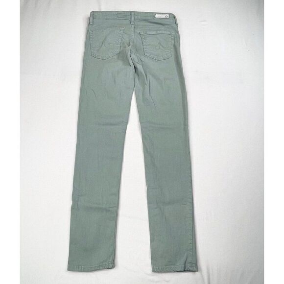 AG Adriano Goldschmied The Stevie Ankle Zip Slim Straight Leg Green - Picture 3 of 10